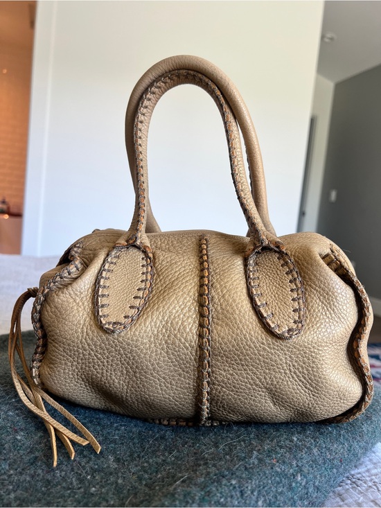 Carlos Falchi Handbags - Vintage Carlos Falchi Mini Barrel Leather Bag